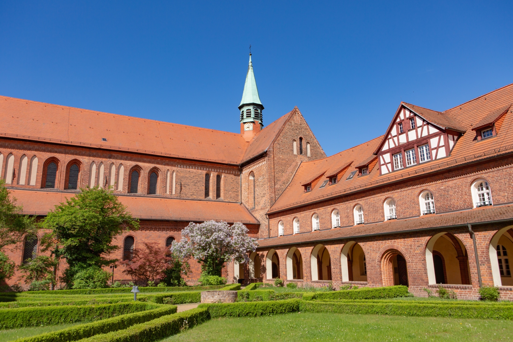 Fachwerkhaus mit einem innen Hof 